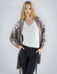 Cardigan en maille ceinturé à la taille femme-2