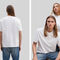 Gender Free-Wit T-shirt biokatoen geborduurd Uniseks - IKKS image number 2
