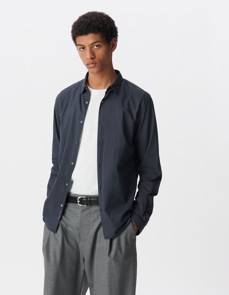 Chemise EASY encre voile de coton bio Homme-1