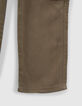 Khaki FLARE-Mädchenhose aus LYOCELL® im Zimmermannslook-4