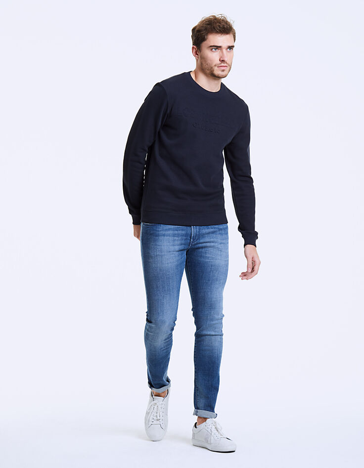 Sudadera marina punto relieve Los Ángeles Hombre-6