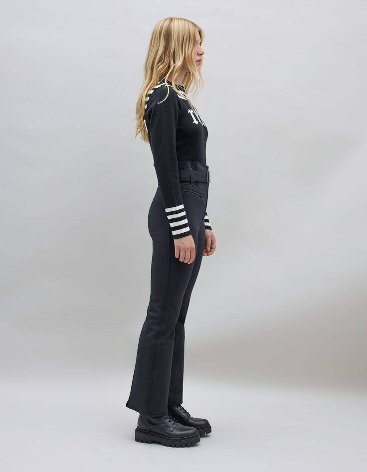 Women's black IKKS x DUVILLARD ski pants-3