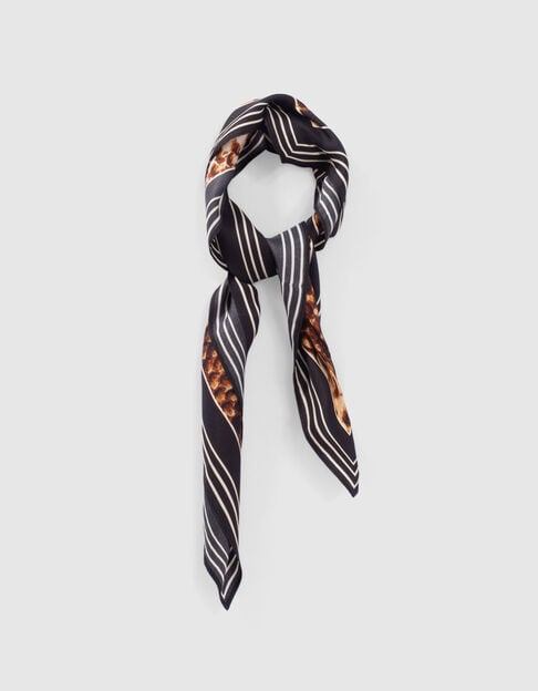 Pure Edition-Carré cognac imprimé effet python Femme - IKKS