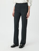 Pantalon de tailleur gris motif chevrons Femme-2