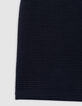 T-shirt bleu avec rayures en relief garçon-5
