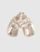 Ballerines dor&eacute;es &agrave; noeud b&eacute;b&eacute; fille-6