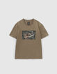 Camiseta caqui rubber gafas ni&ntilde;o-1