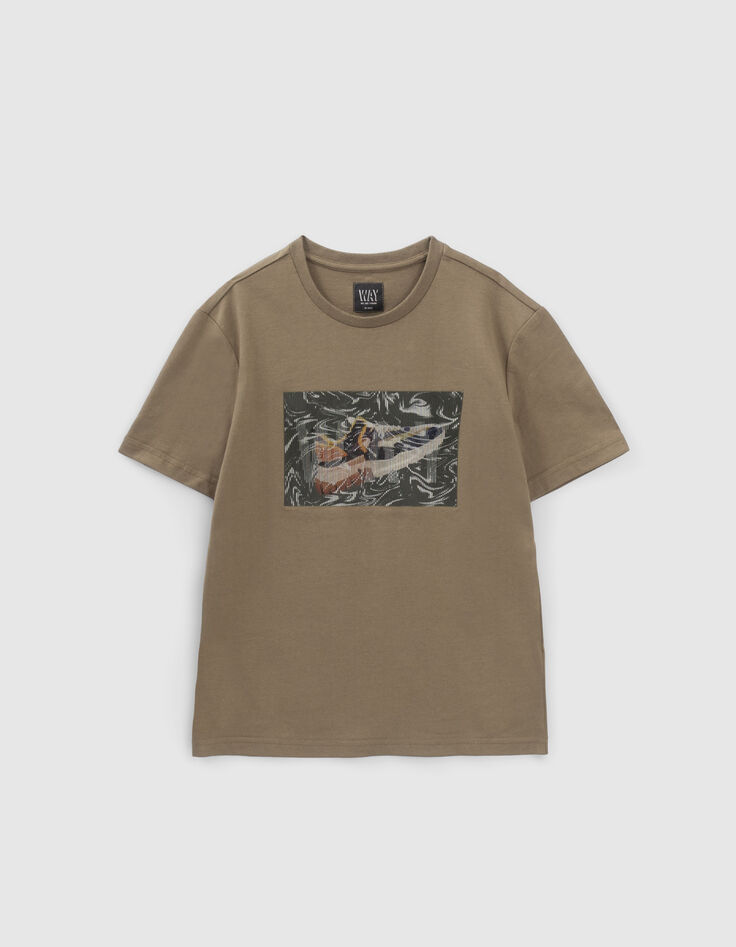 Camiseta caqui rubber gafas ni&ntilde;o-1
