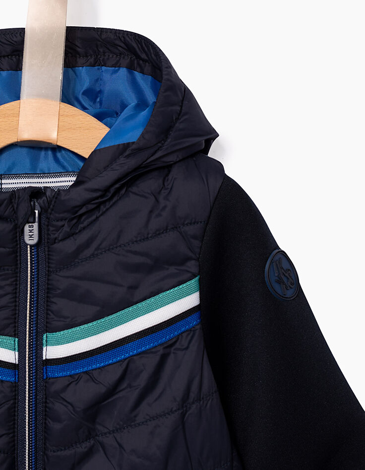 Anorak navy bi-tejido bebé niño -3