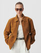Pantalón sastre blanco ancho punto Milano mujer-6