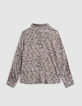 Camisa caqui LENZING™ ECOVERO™ flores invierno niño-4