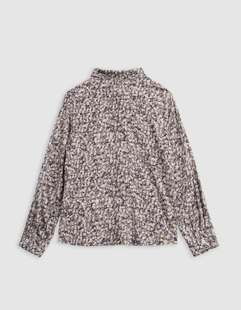 Khaki shirt LENZING™ ECOVERO™ winter flowers boy - IKKS