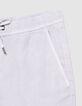 Men's lilac Lyocell&reg; and linen Bermuda shorts-6