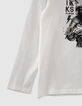 Gebroken wit T-shirt opdruk vos-ridder jongens-4