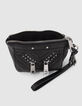 Mini estuche 1440 Toy Rock negro cuero mujer-4