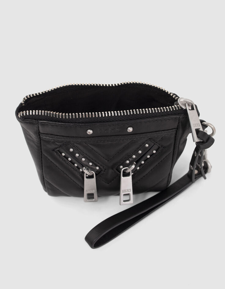 Mini estuche 1440 Toy Rock negro cuero mujer-4
