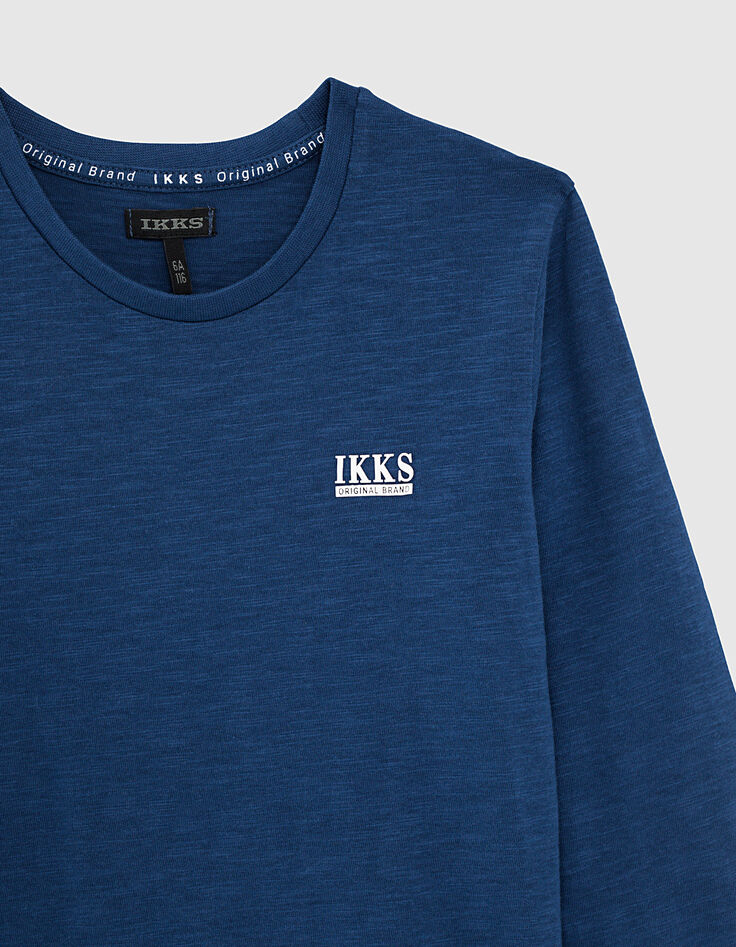 Tee-shirt bleu brut Essentiel coton bio-5