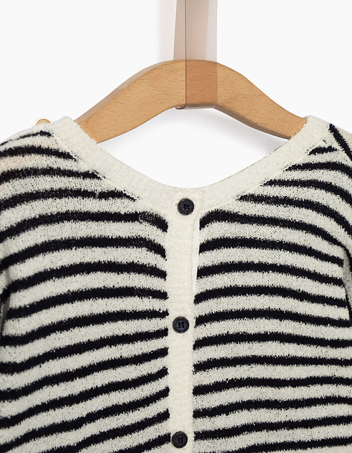 Girls' bouclette knit sailor sweater - IKKS