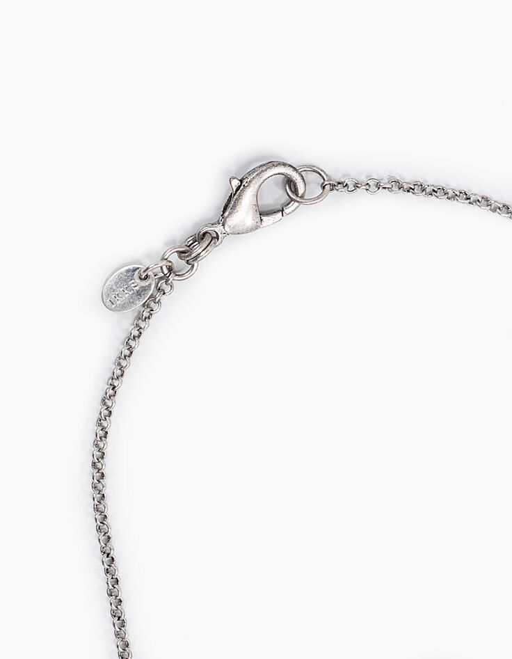 Collar aro pluma estrella perlas-4