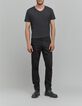 Schwarz SLIM WATERLESS Ziggy Herrenjeans-1
