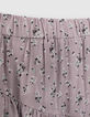 Falda corta parma estampado micro flores volantes ni&ntilde;a-6