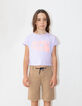 Beige Jungen-CHINO-Bermudas aus Reliefstoff-7
