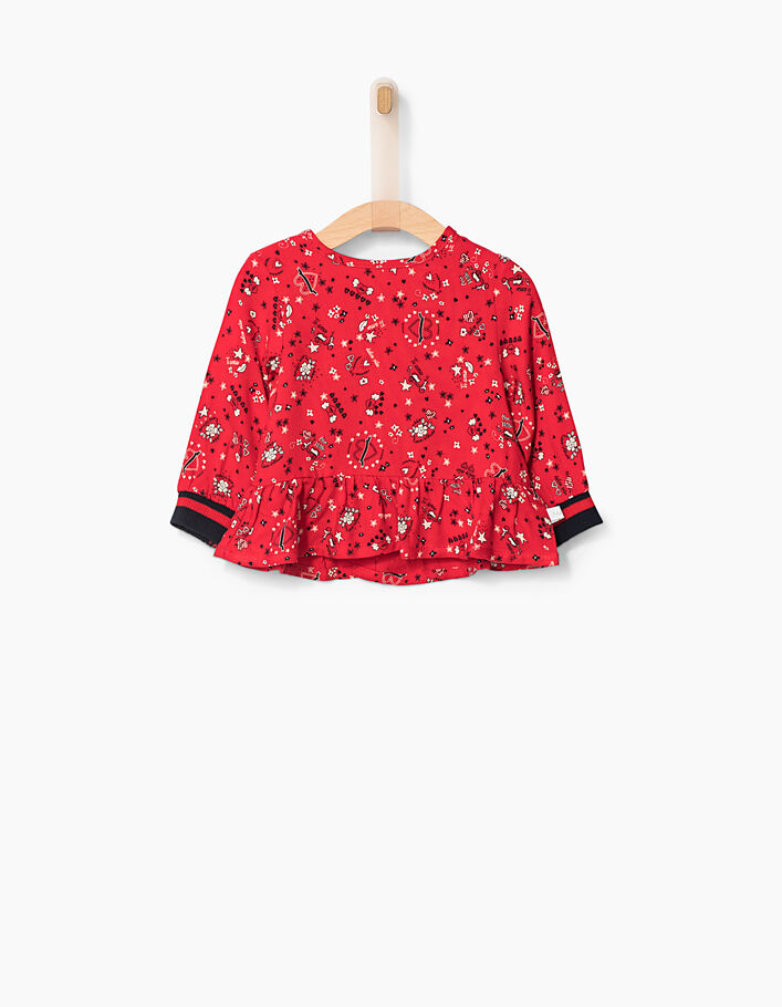 Baby girls' red blouse - IKKS