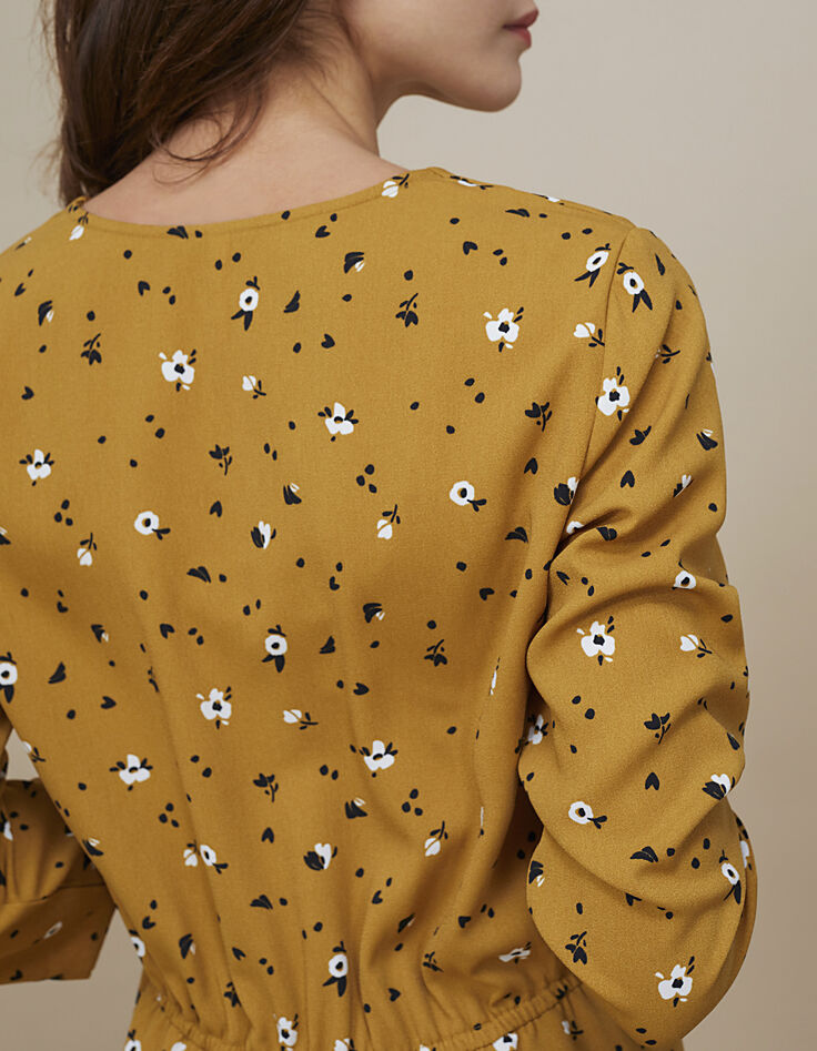 I.Code leoflower print dress-5