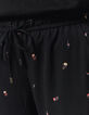Pantalon jogger crêpe recyclé imprimé tête de mort femme-4