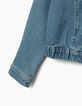Veste en jean light blue à capuche fille-6