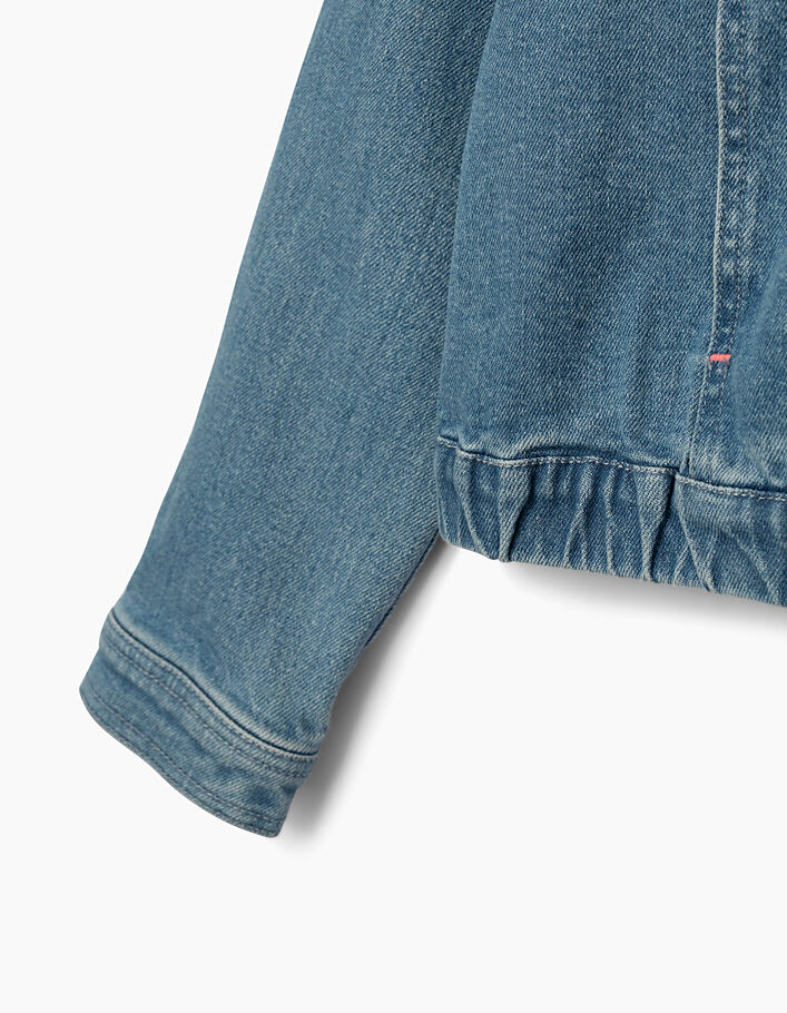 Light blue jeansjasje met kap meisjes - IKKS