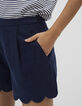 Short marine à bords festonnés I.Code-2