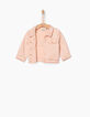 Puderrosa Baby-Blazer mit besticktem Rücken-5