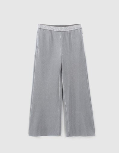 Pantalon large argenté plissé fille - IKKS