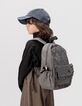 Sac à dos noir motif vichy écru détails volants fille-3