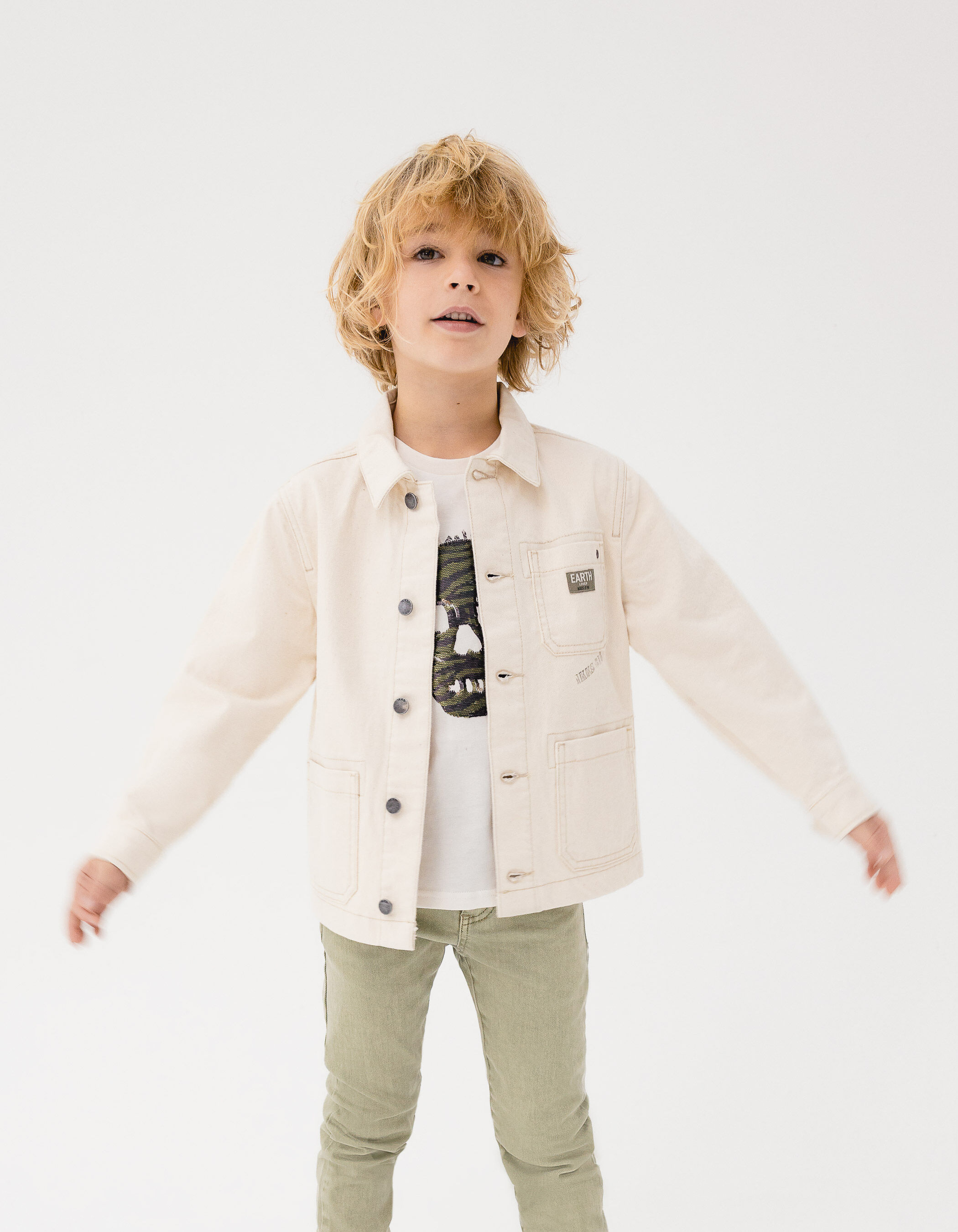 Boys beige jacket clearance
