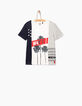 Cremeweißes Jungen-T-Shirt WAY auf Palmen -3