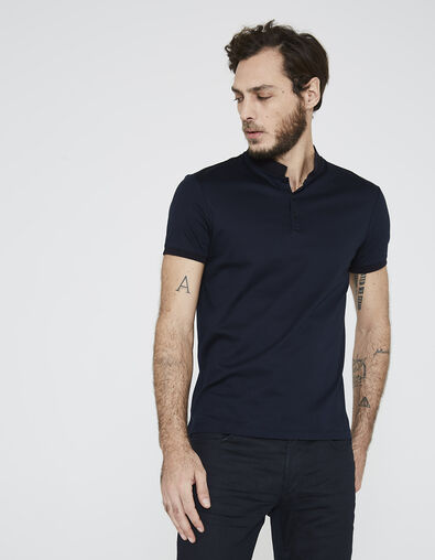 Polo marine col mao homme  - IKKS