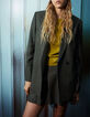Blazer lichengroen ruitmotief Dames-5