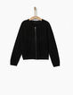 Girls' black cardigan-1