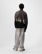 Boys’ grey flame motif jacquard knit sweater-3