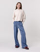 Jean LARGE bleu waterless fille-2