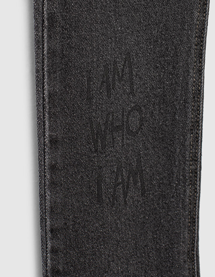 Jungen-Slim-Jeans mit Typoprint, Bio, in Black-Used-Optik -5 Jungen-Slim-Jeans mit Typoprint, Bio, in Black-Used-Optik -5