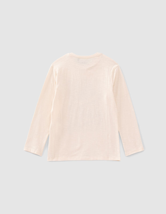 Jungen-T-Shirt creme, Biobaumwolle Gangsteroptikmotiv-4