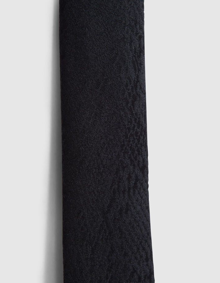 Schwarze Krawatte aus 100% Seide Mann - IKKS