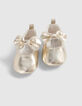Ballerines dor&eacute;es &agrave; noeud b&eacute;b&eacute; fille-2