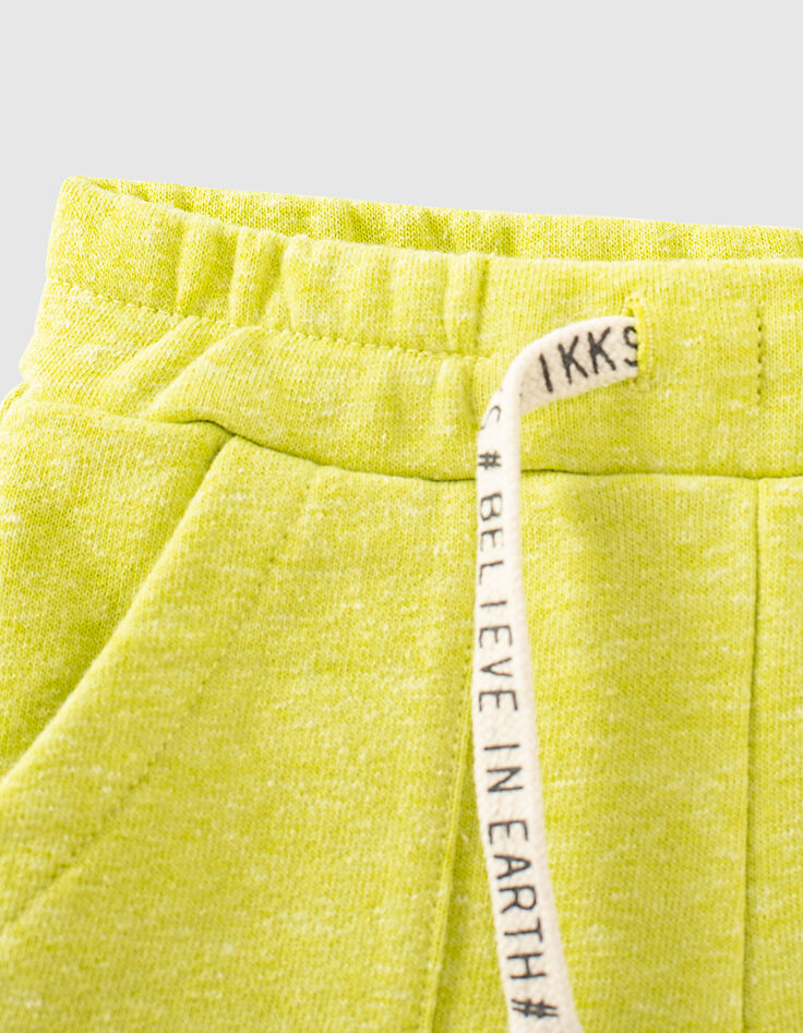 Yuzugelbe Sweatbermudas für Babyjungen -4