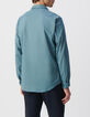 Camisa EASY naranja gasa algod&oacute;n hombre-3