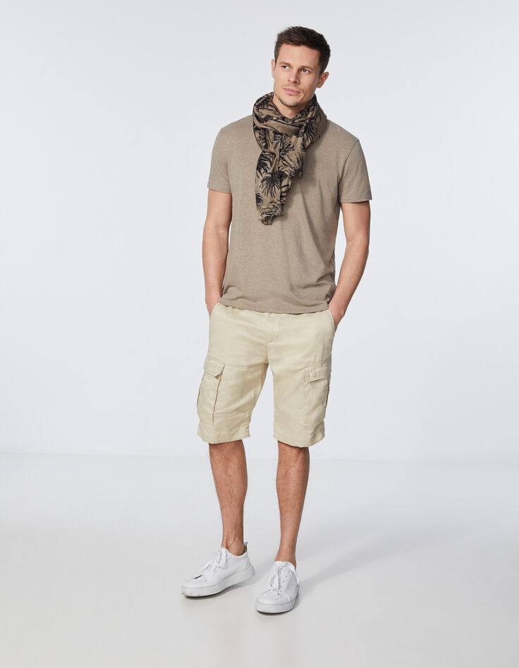 Men’s mink cotton and hemp round-neck T-shirt-6