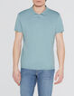 Polo aqua coton modal Homme-4